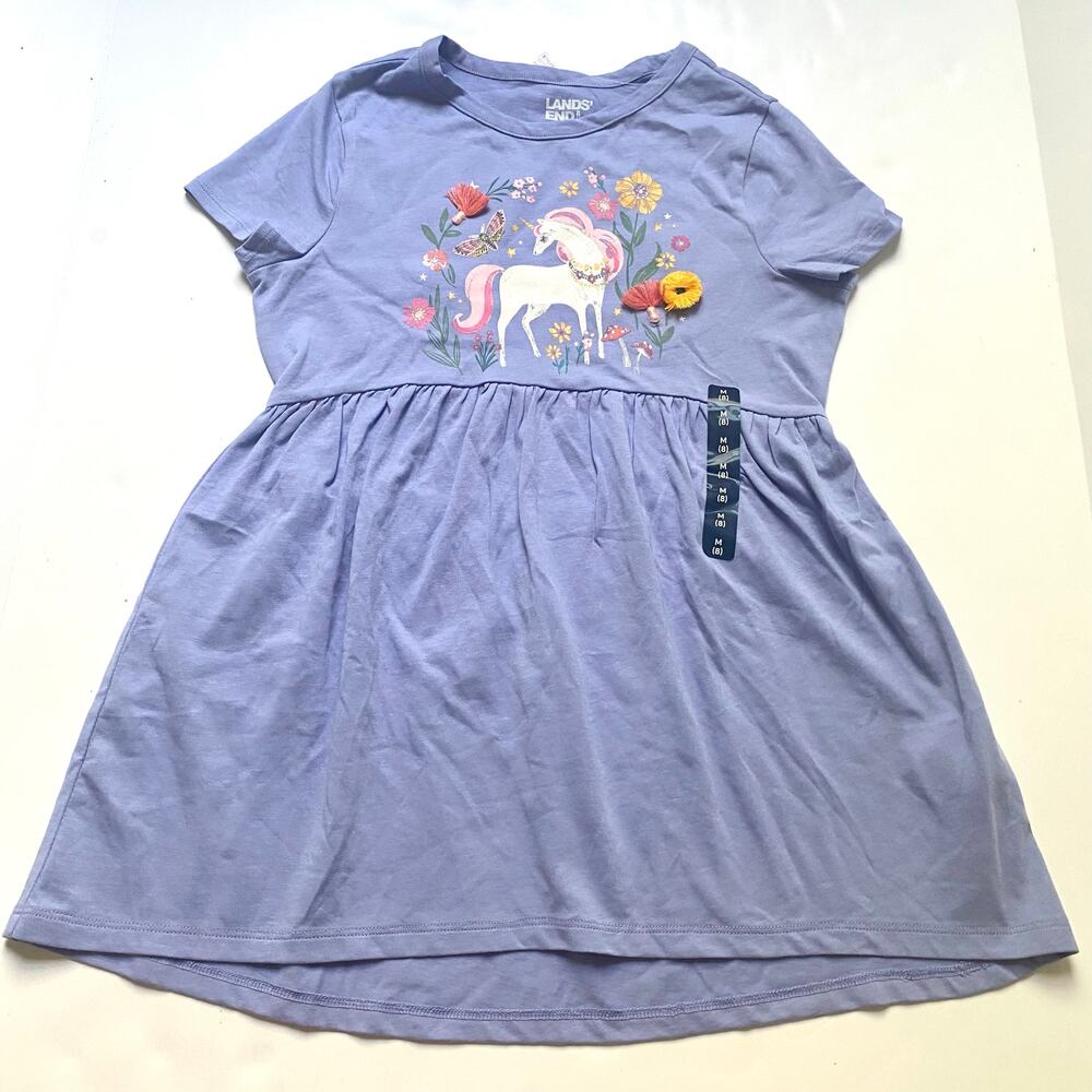 NEW Lands Lavender Purple Unicorn Tunic Top Shirt